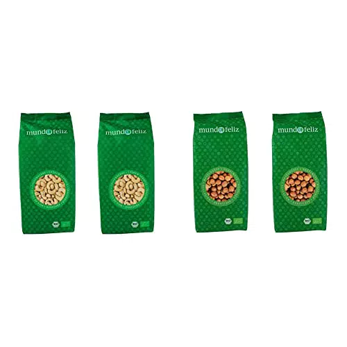 Mundo Feliz Anacardi Biologici, 2 x 500 g & Nocciole Fresche Biologiche