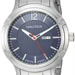 Nautica Orologio Analogueico Quarzo Uomo con Cinturino in Acciaio Inox