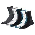 NAVYSPORT calze da uomo e donna in cotone comfort con cuscino serie melange
