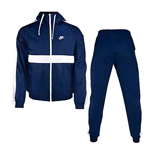 Nike Sportswear, Tuta Uomo, Midnight Navy/White, L