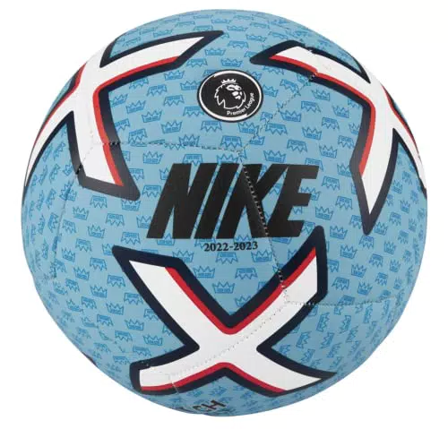 Nike Unisex Adulto Pallone da Calcio Ricreativo, Blue Chill/Bianco/Ossidiana/Nero