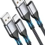 NINGKPOW Cavo alimentazione iPhone 1M, 2 Pezzi