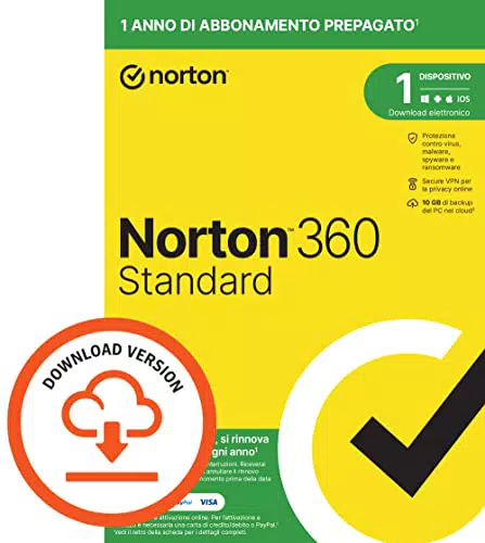 Norton 360 Standard 2023, Antivirus per 1 dispositivo