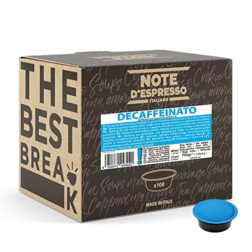 Note D'Espresso, Decaffeinato, Capsule Compatibili Soltanto con sistema LAVAZZA* A MODO MIO*