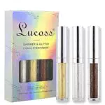 Ombretto Liquido con Glitter, bronzo/oro/argento