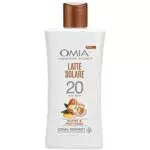 Omia, Latte Solare Protettivo Nutre SP20 Viso e Corpo Protegge con Olio di Argan del SPF Marocco 20