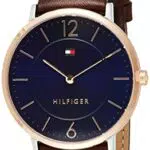 Orologio da uomo al quarzo Tommy Hilfiger 1710354, con visualizzazione analogica classica e cinturino in pelle