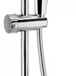 Paini - Ground 50CR126B4BL/G Saliscendi completo per Doccia con Doccetta 3 getti e Flessibile, Colore Cromo