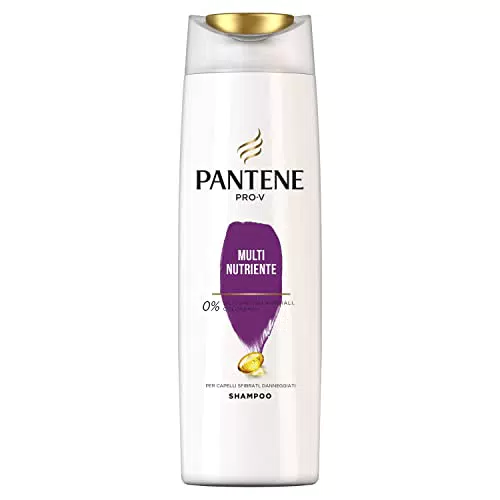 Pantene Pro-V Shampoo Multi Nutriente, per Capelli Danneggiati o Sfibrati con Formula Pro V