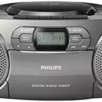 Philips AZB600/12 Radio, Stereo CD, Argento