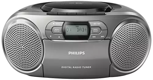Philips AZB600/12 Radio, Stereo CD, Argento