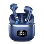 POMUIC Cuffie Bluetooth, Auricolari Bluetooth 5.3 Stereo HiFi con 2 HD Microfono
