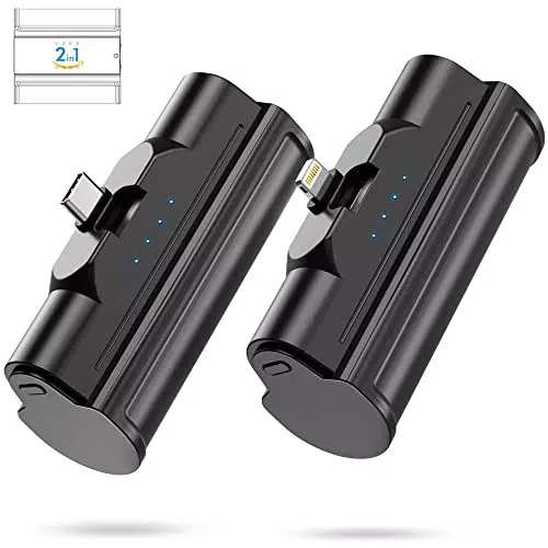 Power Bank USB C e Lighting, Podoru 5000mAh