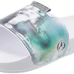 PUMA MAPF1 Sandali a Ciabatta Unisex, Bianco/Verde