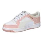 PUMA Rebound Joy Low, Scarpe da Ginnastica Uomo, Bianco Vapor Grigio Rosa Polvere Oro