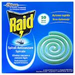 Raid Spirali Antizanzare con Supporto Metallico - 1x10 pezzi
