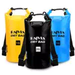 Rajvia Borsa Impermeabile con Tracolla Regolabile, nero