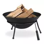 Relaxdays Caminetto da Giardino con Attizzatoio
