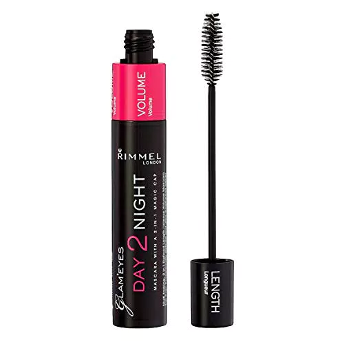 Rimmel London Mascara Day 2 Night, Formula Modulabile per Lunghezza e Volume Estremo