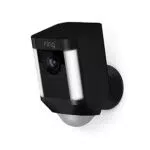 Ring Spotlight Cam Battery, Videocamera di sicurezza HD con faretto LED