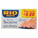 Rio Mare Filetto di Salmone Cotto al Vapore con Olio di Oliva e Grani di Pepe, Gusto Affumicato