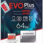 Samsung Evo Plus 2020 Memoria Flash Da 64 Gb Microsdxc Classe 10 Uhs-I