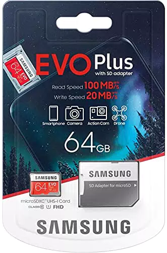 Samsung Evo Plus 2020 Memoria Flash Da 64 Gb Microsdxc Classe 10 Uhs-I