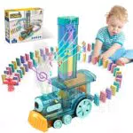 Set di Giocattoli Domino Train, 80 Domino Blocchi Giocattoli in Treno