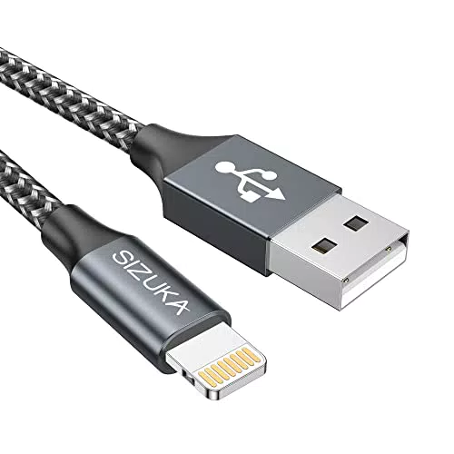 SIZUKA Cavo iPhone, Cavo Lightning 2M Certificato MFi Nylon