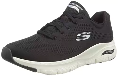 Skechers Arch Fit Sneaker da Donna, nero, 37