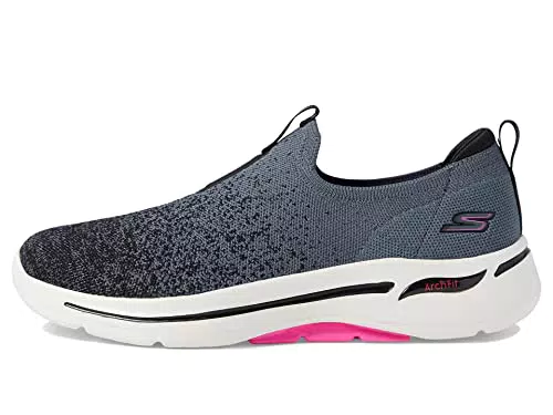Skechers Go Walk Arch Fit-Iconic, Sneaker da Donna, Nero, 38.5