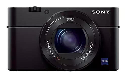Sony RX100 III Fotocamera Digitale Compatta, Sensore Da 1.0'', Ottica 24-70 Mm F1.8-2.8 Zeiss, Nero