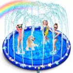 Splash Pad Tappetino Gioco d'Acqua per Bambini, 172cm all'Aperto Piscina Irrigatore per Bambini