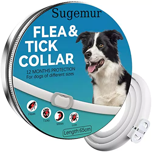 Sugemur Collare Antipulci Cane, Collare Antiparassitario Per Cani Efficiente