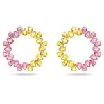 Swarovski Orecchini a cerchio Millenia, Placcato color oro
