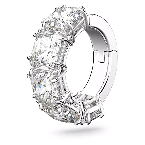 Swarovski Orecchino ear cuff Millenia, Singolo, Bianco