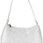 The Drop Melanie Small Shoulder Bag Borse a Spalla, Paillettes d'Argento