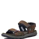 Timberland Governor's Island 3 Strap Sandal, Uomo, Marrone