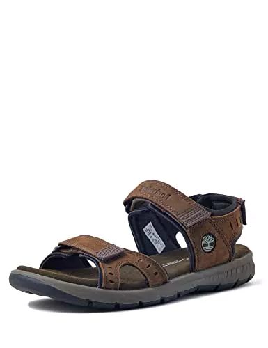 Timberland Governor's Island 3 Strap Sandal, Uomo, Marrone