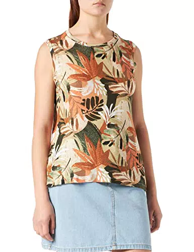 TOM TAILOR Le signore Canotta Basic in lino 1031204