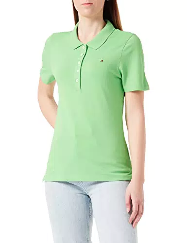 Tommy Hilfiger 1985 SLIM PIQUE POLO SS, Polo S/S Donna