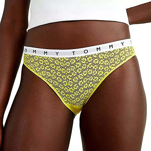 Tommy Hilfiger 3P Full Lace Intimo Stile Bikini, Solar Yellow/Green Mal/Pink Amour
