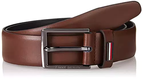 Tommy Hilfiger Cintura da uomo, Dark Chestnut