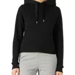 Tommy Hilfiger Felpa Corta con Cappuccio in Velluto Reg