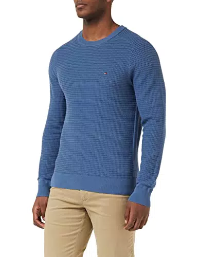 Tommy Hilfiger Girocollo Strutturato a griglia a Molla Pullover