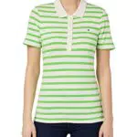 Tommy Hilfiger Maglietta Maniche Corte, bianoc/verde, XL