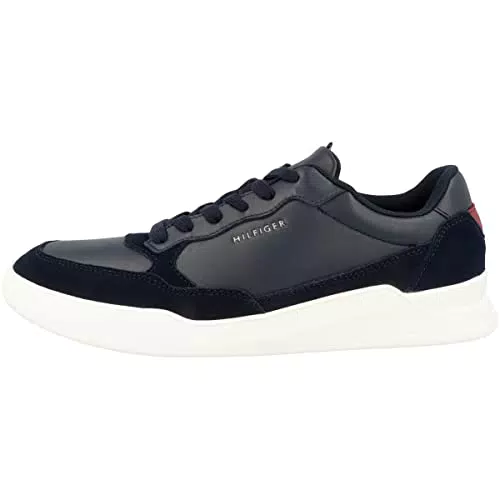 Tommy Hilfiger Sneakers con Suola Preformata Uomo Elevated Cupsole Leather Mix Scarpe
