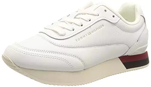 Tommy Hilfiger Sneakers da Runner da Donna, bianco, 39