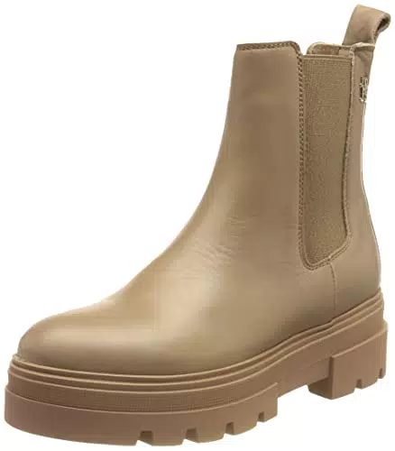 Tommy Hilfiger Stivali Mezza Gamba da Donna, marroni, 41