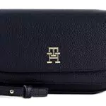 Tommy Hilfiger TH Emblema Flap Crossover, Donna, Space Blue